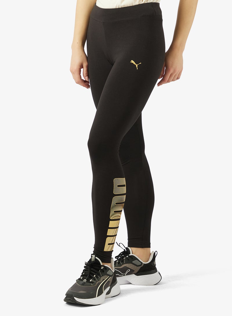 PUMA Essential Metallic Logo Leggings - Image 1